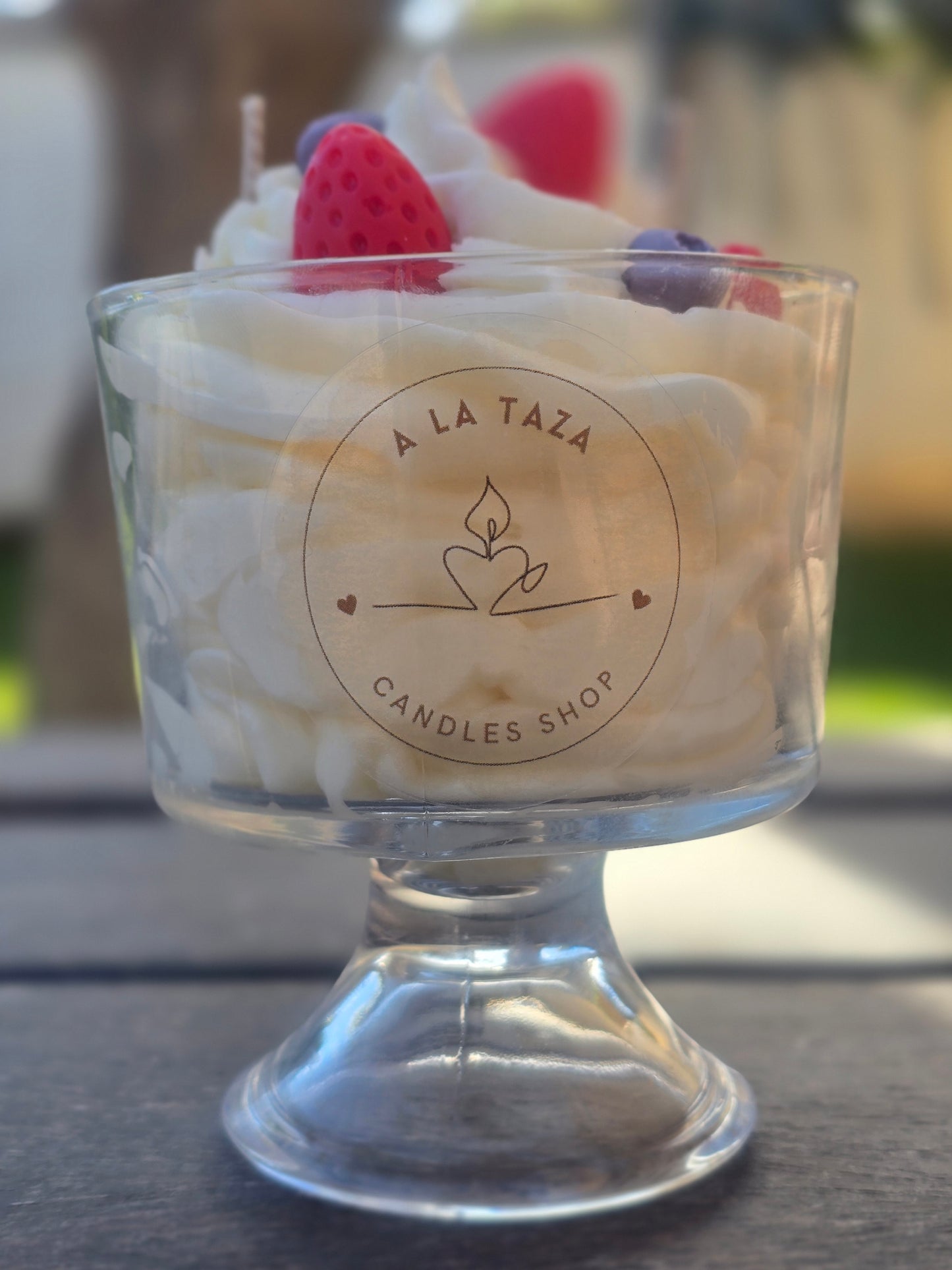 Vela "Fresas con nata".